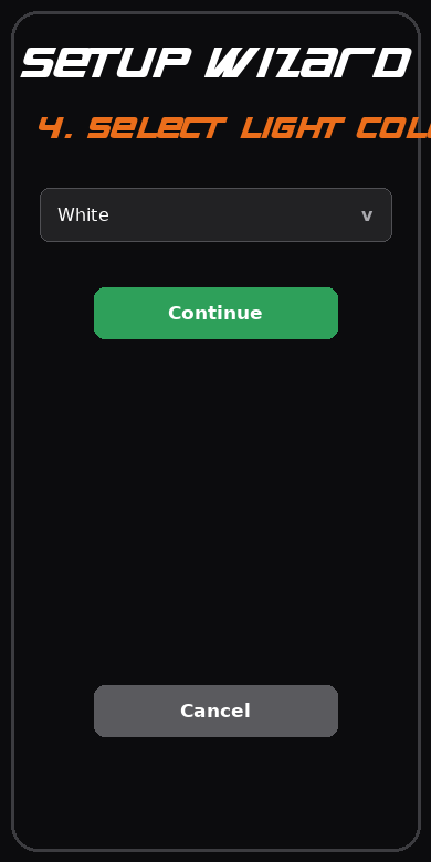 Select Light Color